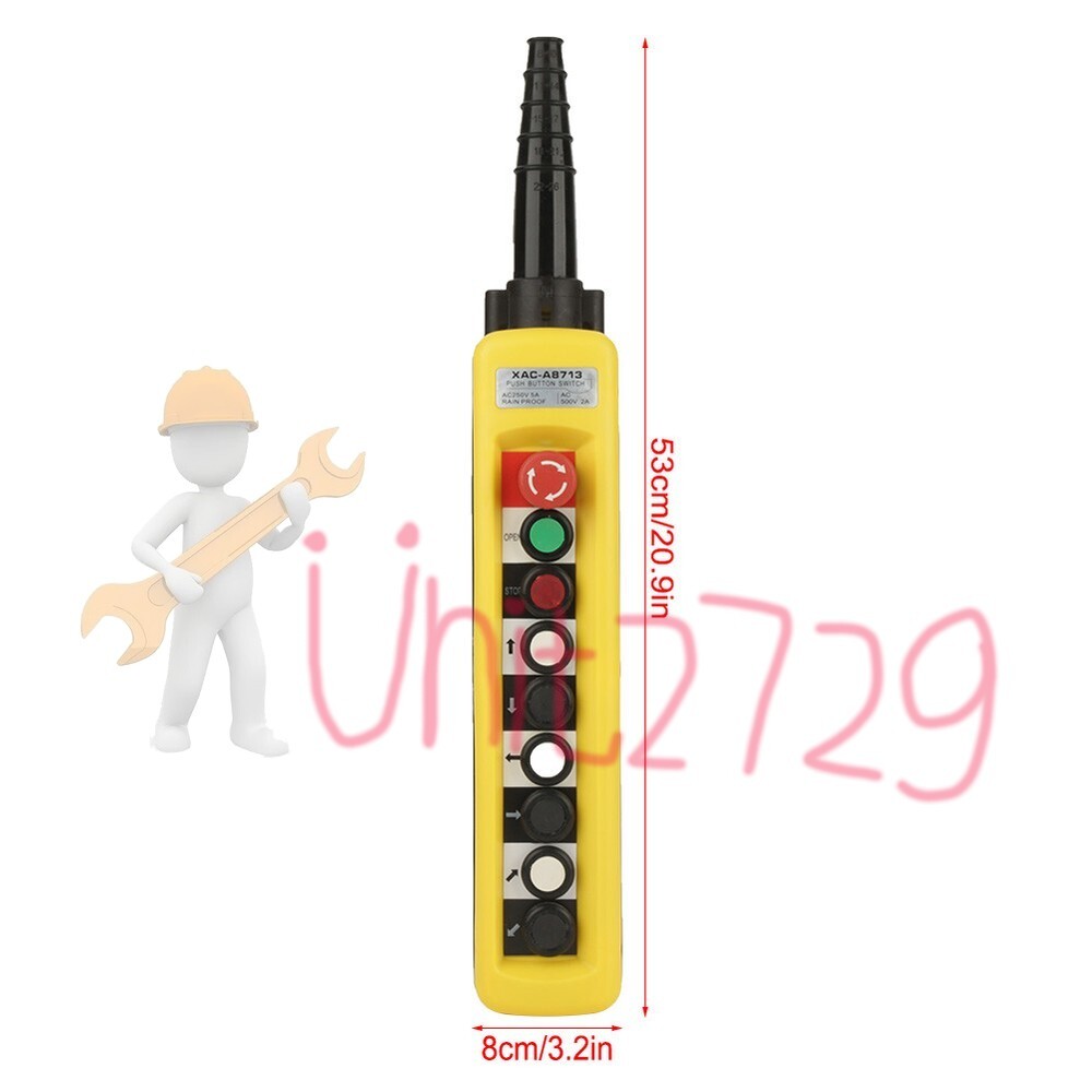 1PC  Xac-A8713 Crane Lifting Control Switch Emergency Stop Button Control Switch