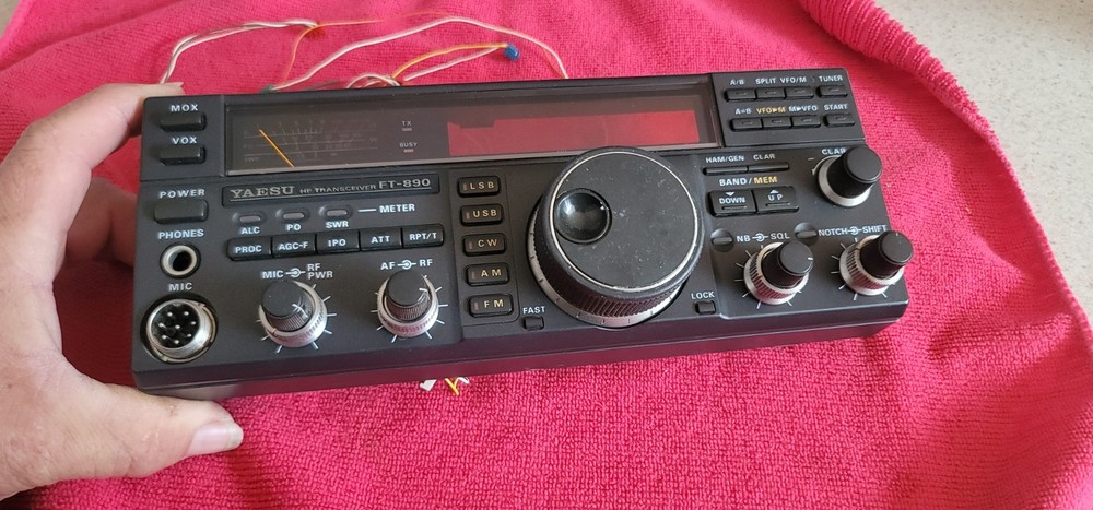 FRONT PANEL W/ CONTROLS FOR YAESU FT 890 HF TRANSCEIVER