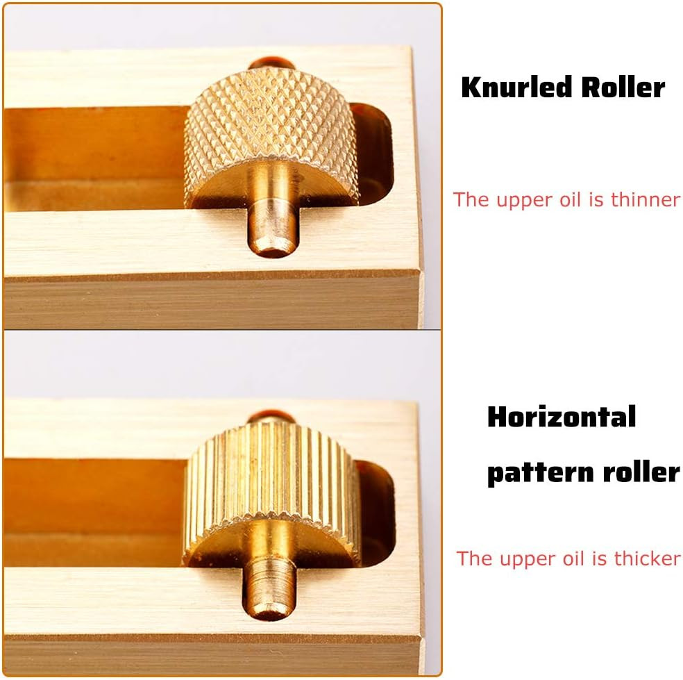 Leather Edge Paint Tool with 2 Brass Rollers, Essential Edge Printing To