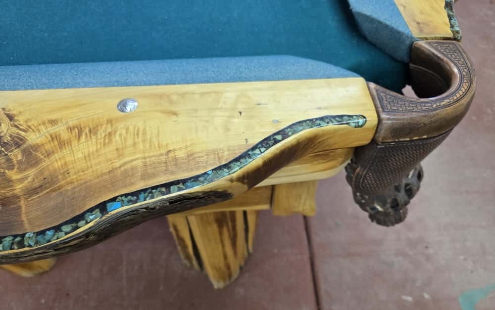 Turquoise Inlaid Pool Table