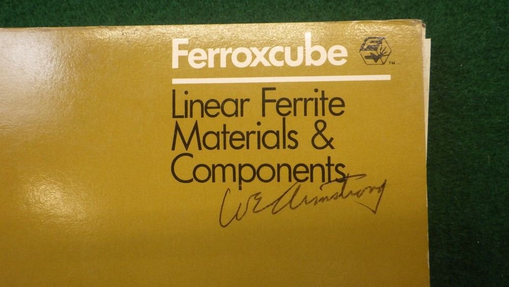 Vintage Electronics Ferroxcube Linear ferrite materials & Components catalog