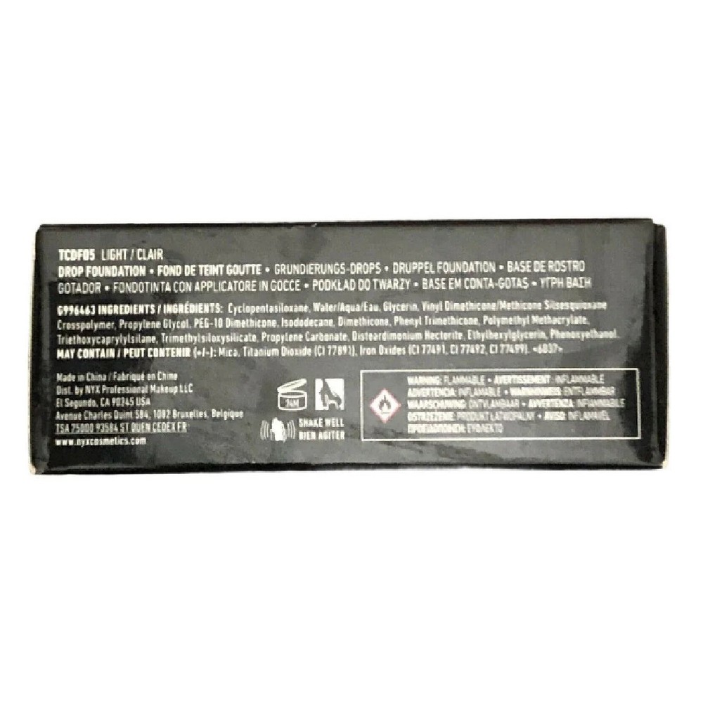 NYX Total Control Drop Foundation, Light TCDF05