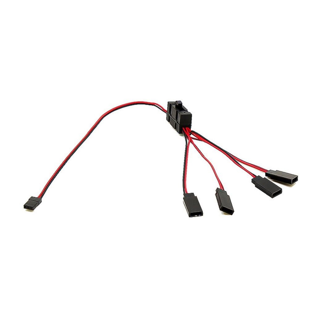 LED Light On/Off Controller Switch Y Wire Split Cable For TRX-4 SCX10 1/10 RC