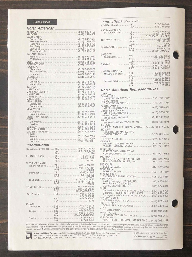 AMD Advanced Micro Devices - Am7938 Quad Exchange Power Controller (QEPC)