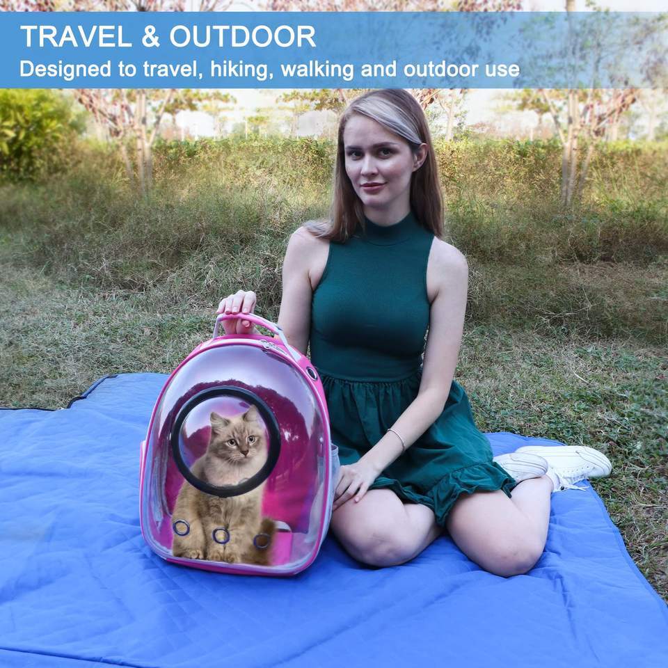 Space Capsule Bubble Cat Backpack Carrier, Pet Carrier Backpack, Breathable Air