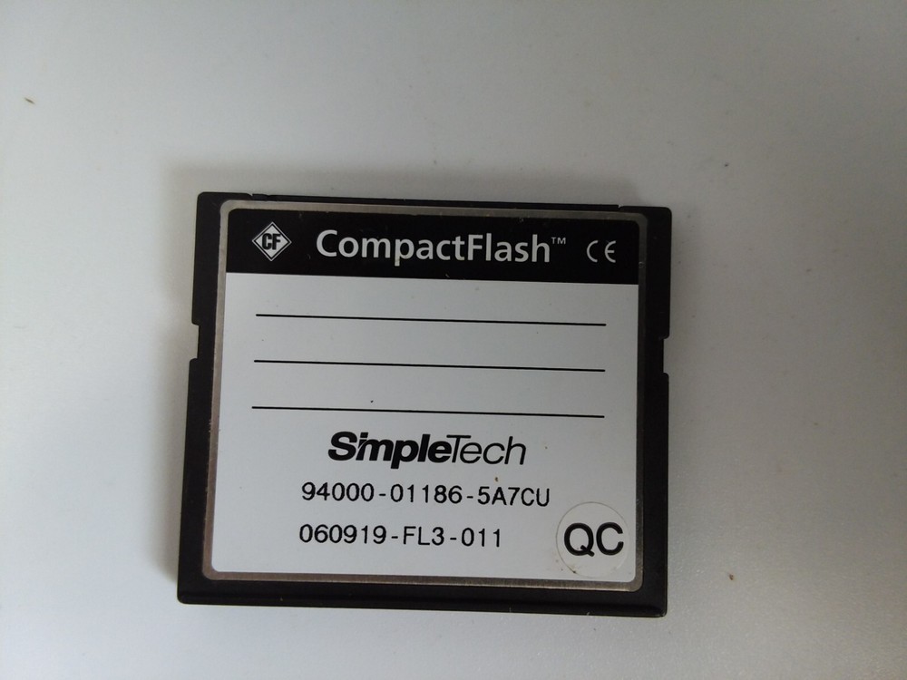 SIMPLE TECH SLCF512JU COMPACT FLASH CARD 512MB TEMP 0~70°C
