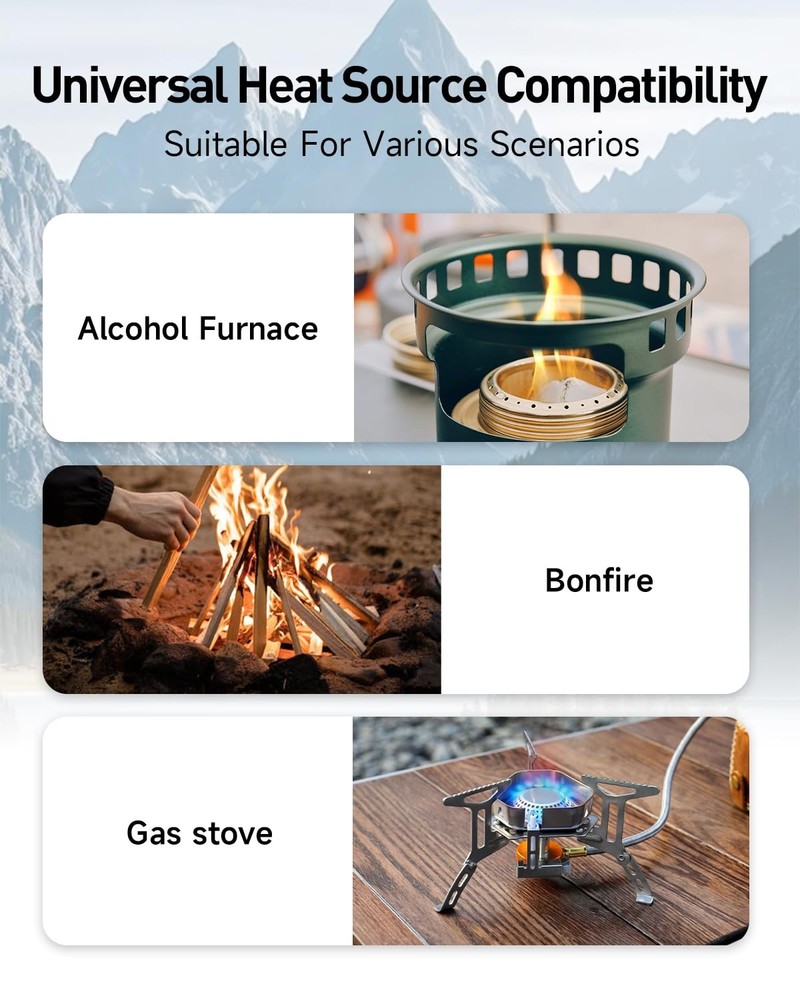 2 PCS Backpacking Fire Grill 6.3 Inch Portable Folding Campfire Gate Stainless