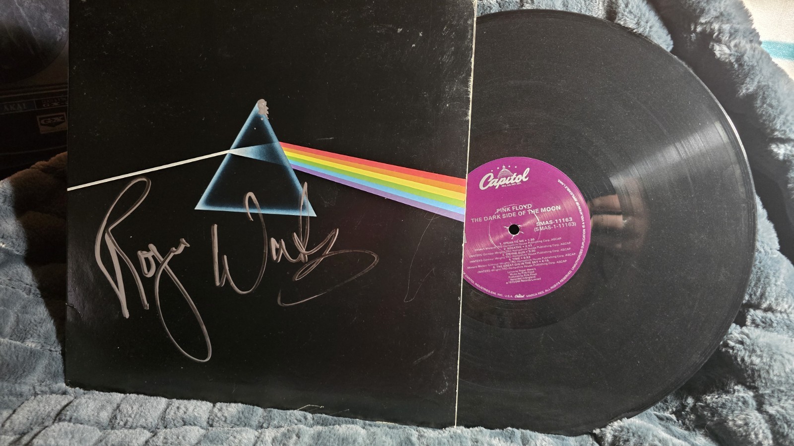 Pink Floyd The Dark Side of the Moon Signed Original Vinyl Record
