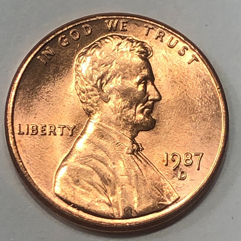 1987 D - Lincoln Memorial Cent