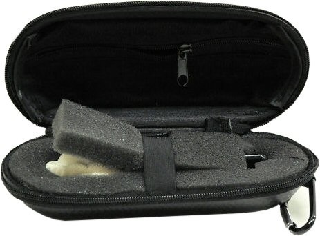 Imported Miniature Meerschaum Pipe - NATIVE CHIEF w/ Case, WindCap & Pipe Clnrs
