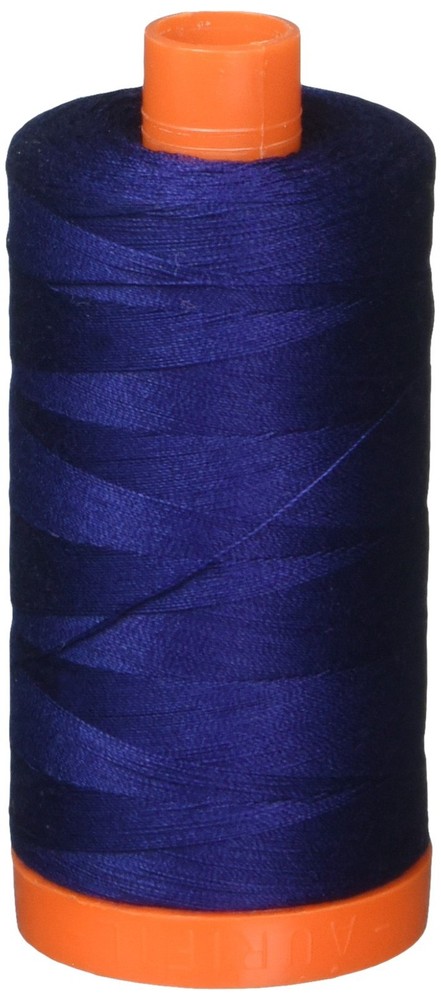 A10502784 Solid 50wt 1422yds Dark Navy Mako Cotton Thread Sewing Spool