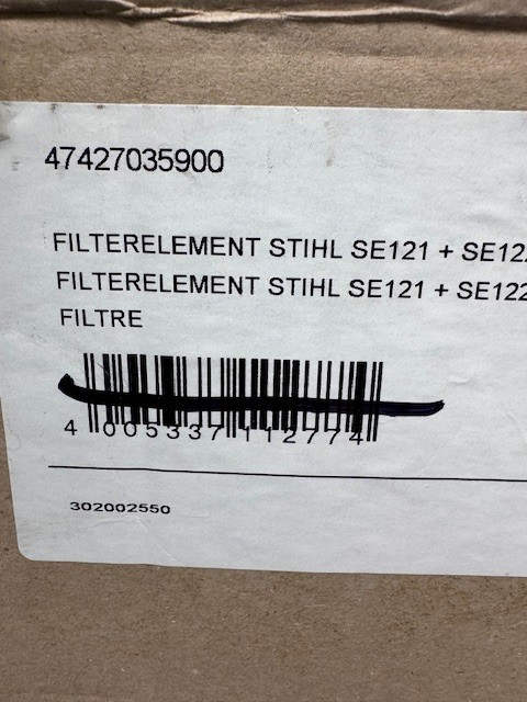 STIHL 1 Pack replacement filter SE121 + SE122 *SEALED