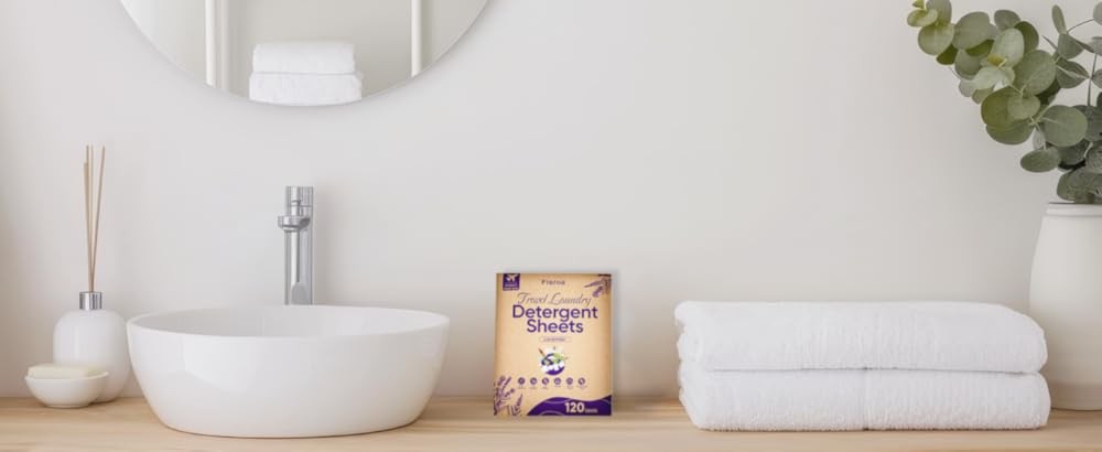 Travel Laundry Deternt Sheets 120 Loads Eco-friendly Washing
