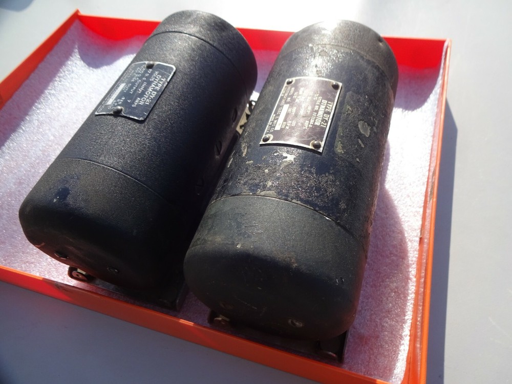 2pcs Signal Corps Dynamotors Type DY-21/ARC-3  (Parts Only)