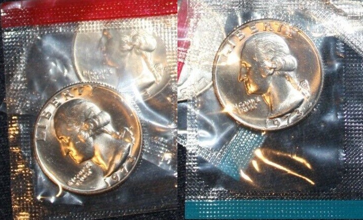 1973 PD  Washington Quarter  Mint Cello 25C