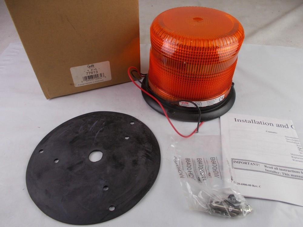 Strobe Light Kit Medium Profile Class I & II Heavy-Duty Amber Grote 77613