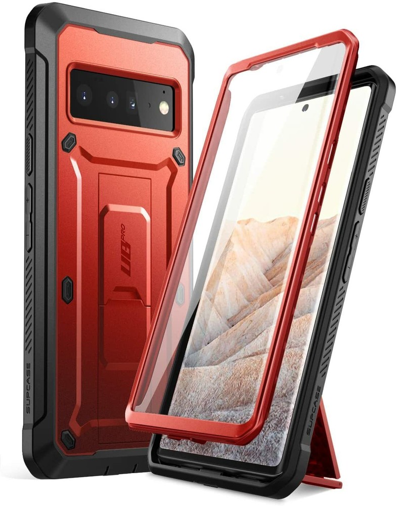 For Google Pixel 6 Pro, SUPCASE Rugged Shell 360 Case w/ Screen Protector Cover