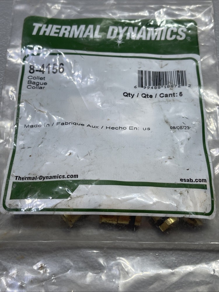 Bag of 5 Thermal Dynamics 8-4156 Collets