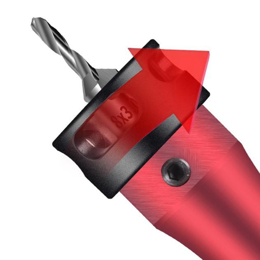 Drill Bit Set with Depth Limiting Mechanism for Metal and Wood Projects