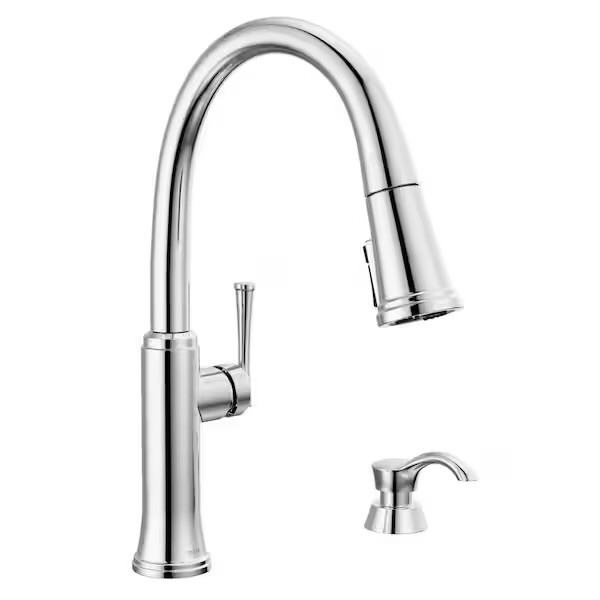 Delta Eldridge Single-Handle PullDown Kitchen Faucet ShieldSpray Polished Chrome