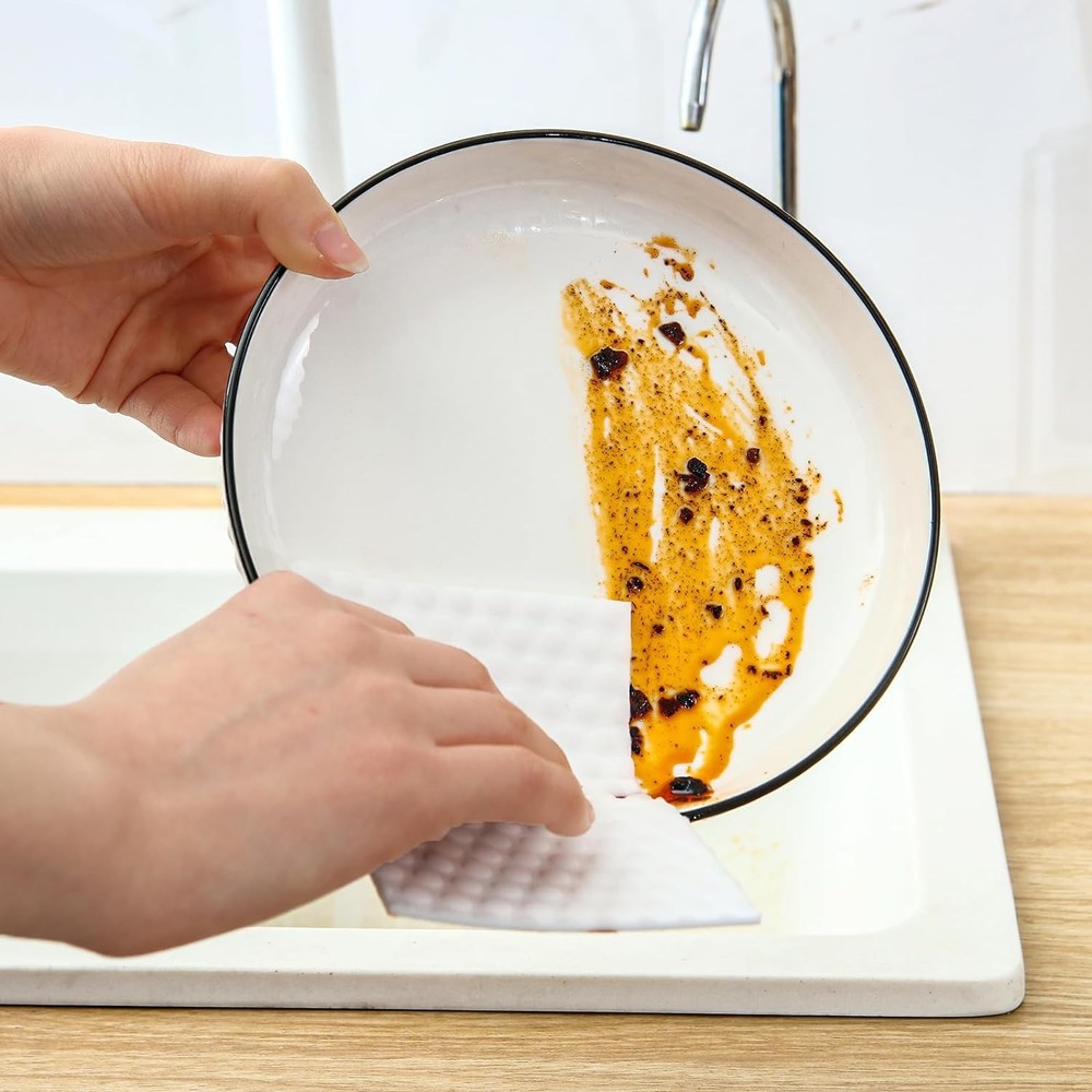 52Pcs Disposable Magic Sponge, Scratch Free Cleaning Sheets