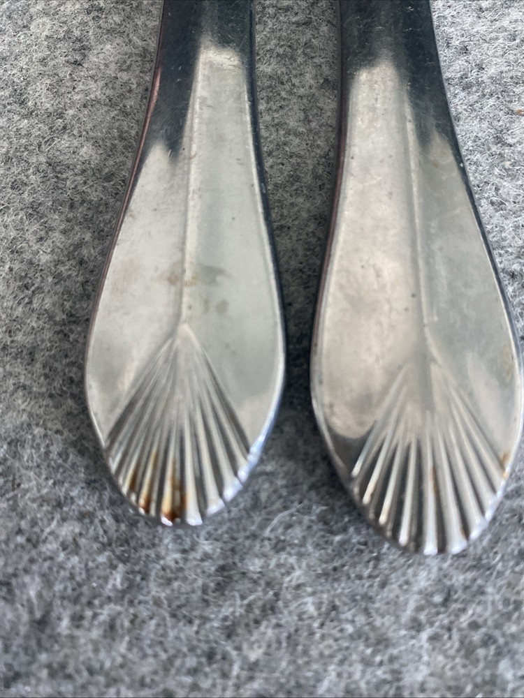 2 pcs Heritage Mint Saffrano Dinner Forks Flatware 18/10 Stainless