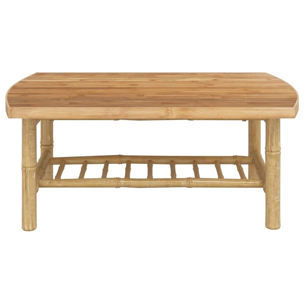 Garden Coffee Table Natural Bamboo Medium Durable