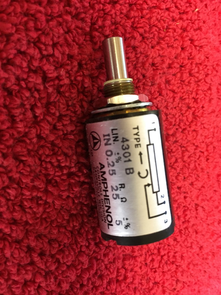 4301B 25 OHM AMPHENOL POT NEW