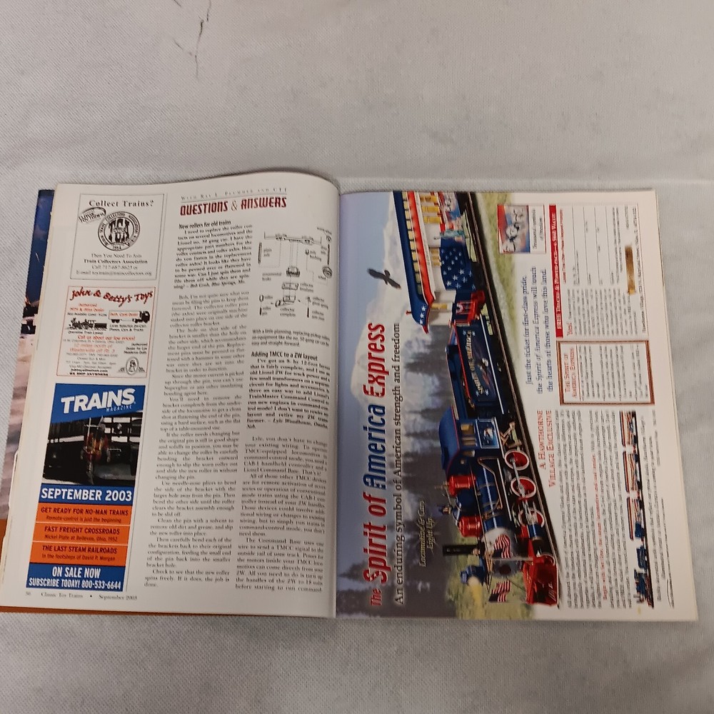 Classic Toy Trains Magazine September 2003