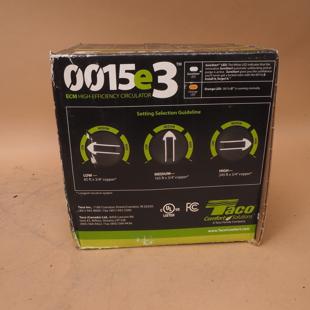 Taco 0015e3-2F2 ECM High-Efficiency Circulator