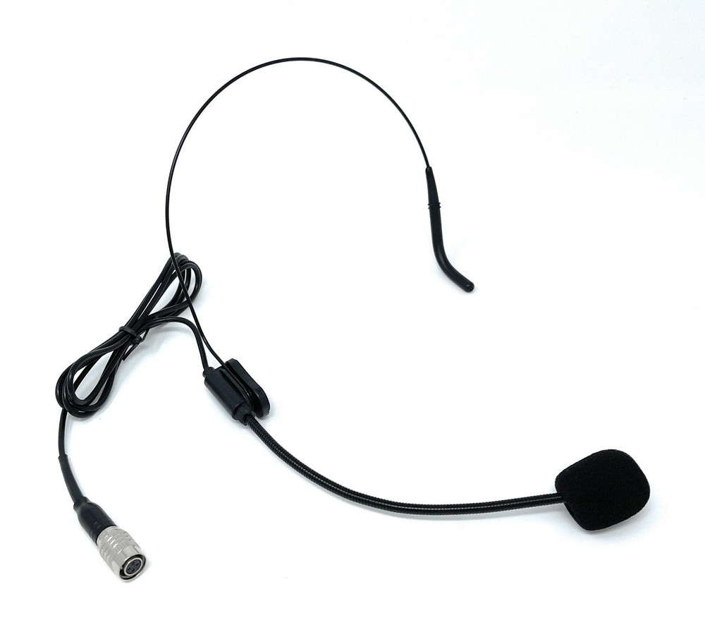 Black Headset Microphone for Audio Technica Wireless Transmitter Body-Packs