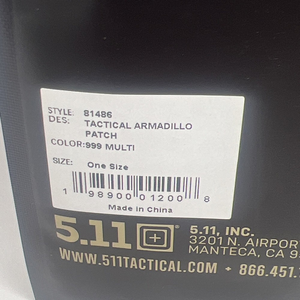 5.11 Tactical Armadillo Patch
