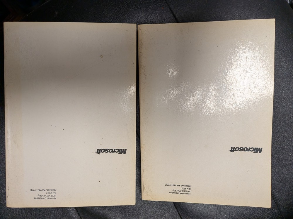 Vintage Microsoft DOS 3.3 MS-DOS Users guide and Microsoft GW-BASIC Manuals