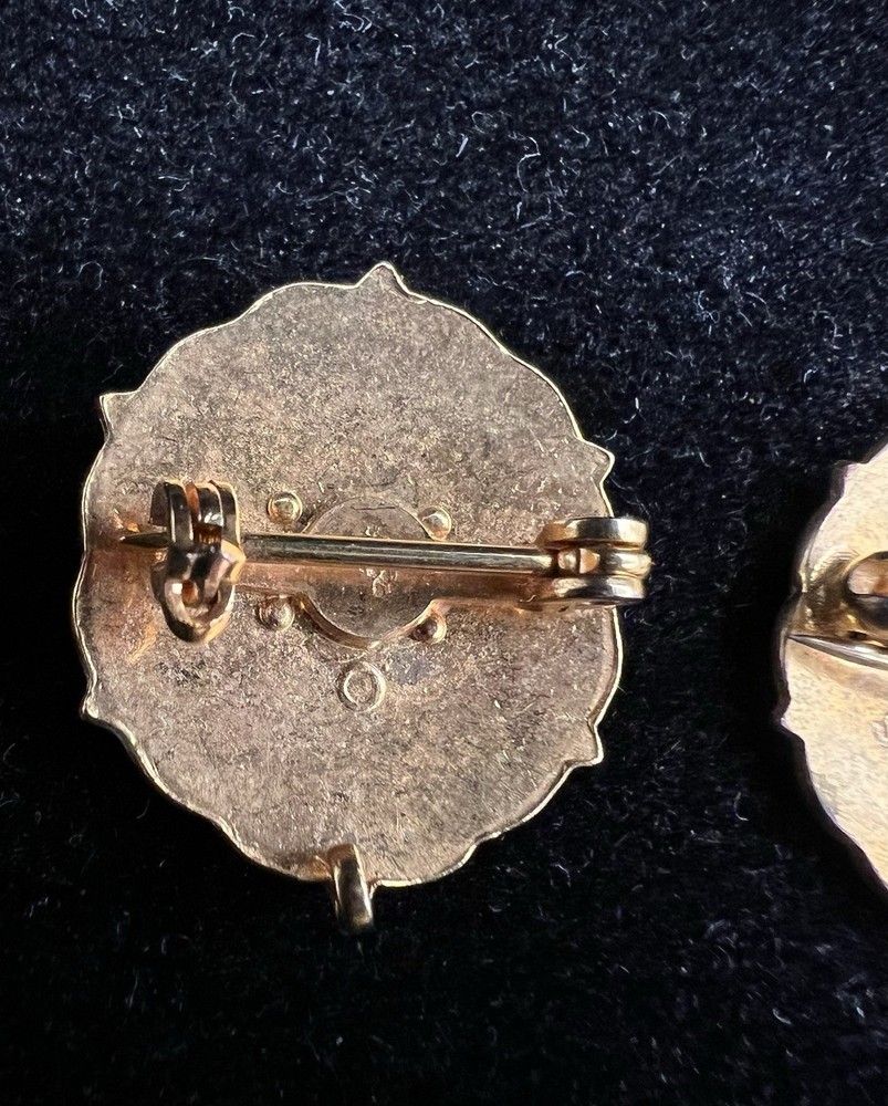 Fundamental Methodist Cross and Crown Lapel Pins (2)
