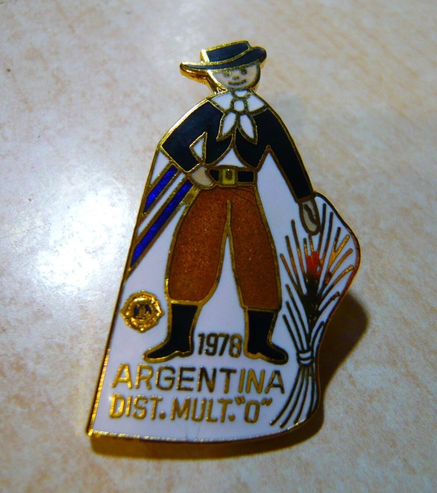 Lions Argentina Distrito Multiple 0 1978 Pin. Gaucho