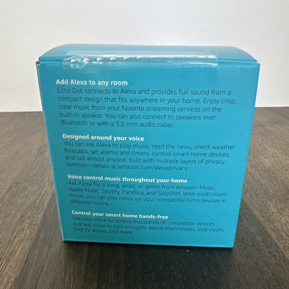 Amazon Echo Dot (3rd Generation) Smart Speaker with Alexa - Charcoal