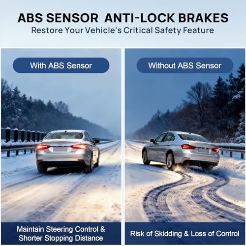 ABS Wheel Speed Sensor Front Left and Right Fits for 2002 2003 2004 2005 2006
