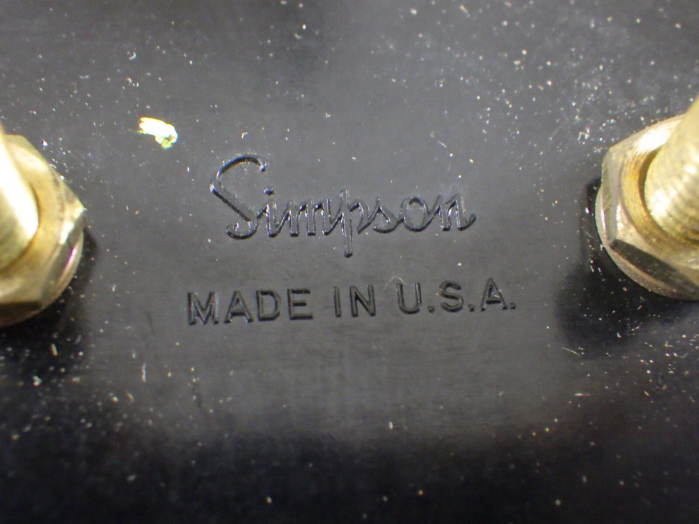 NOS vintage Simpson Large volt/panel meter Sun? engine analyzer 1950s 1960s