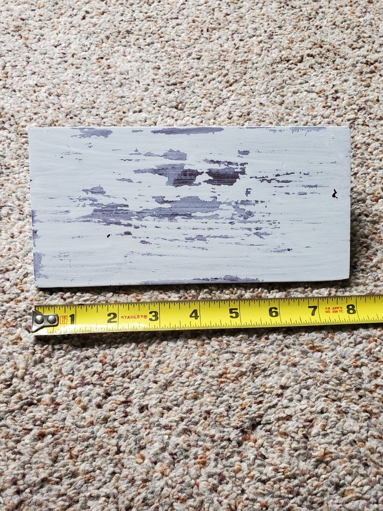 Triangular Solid Wood Block Jewelry Or Earring Wedge Display, Painted, 8 Inch