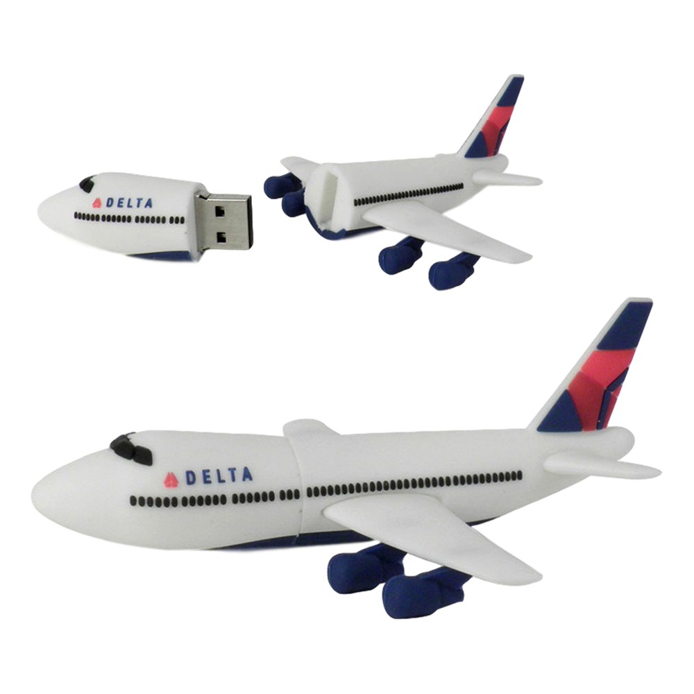 Flash Drive Delta Airplane (2 Pack, 2GB each) 3.0 USB Sticks