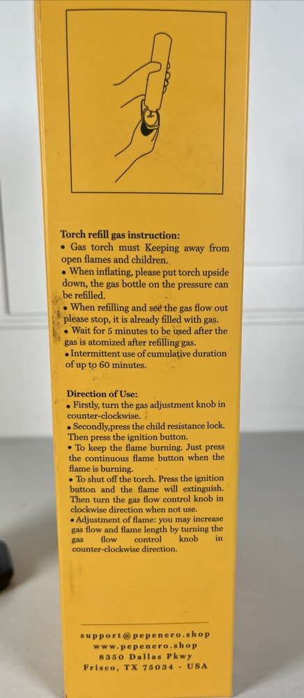 Pepe Nero Professional Cooking Torch