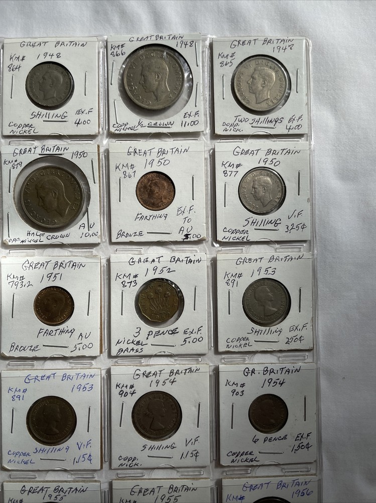 Great Britain 1948-1956 Mixed Coins