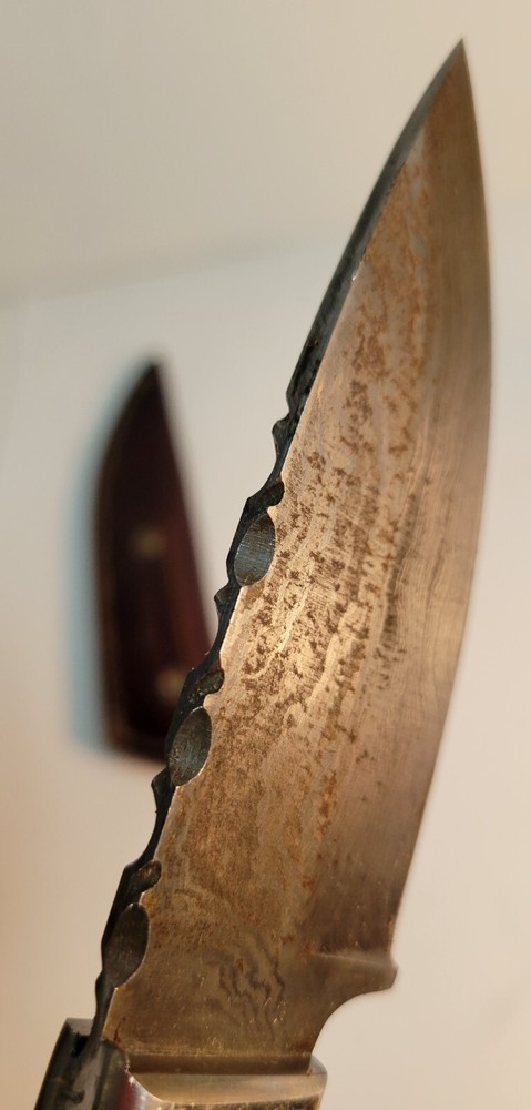 Damascus Fixed Blade Knife with Sheath
