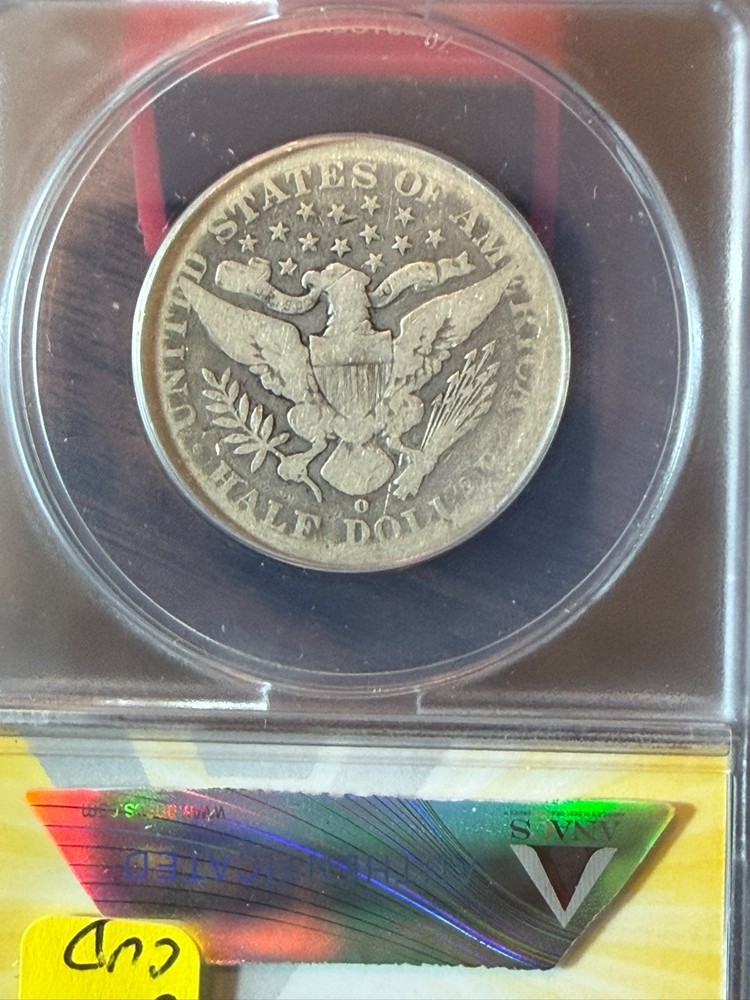 1897-O Barber Half $ ANACS G4