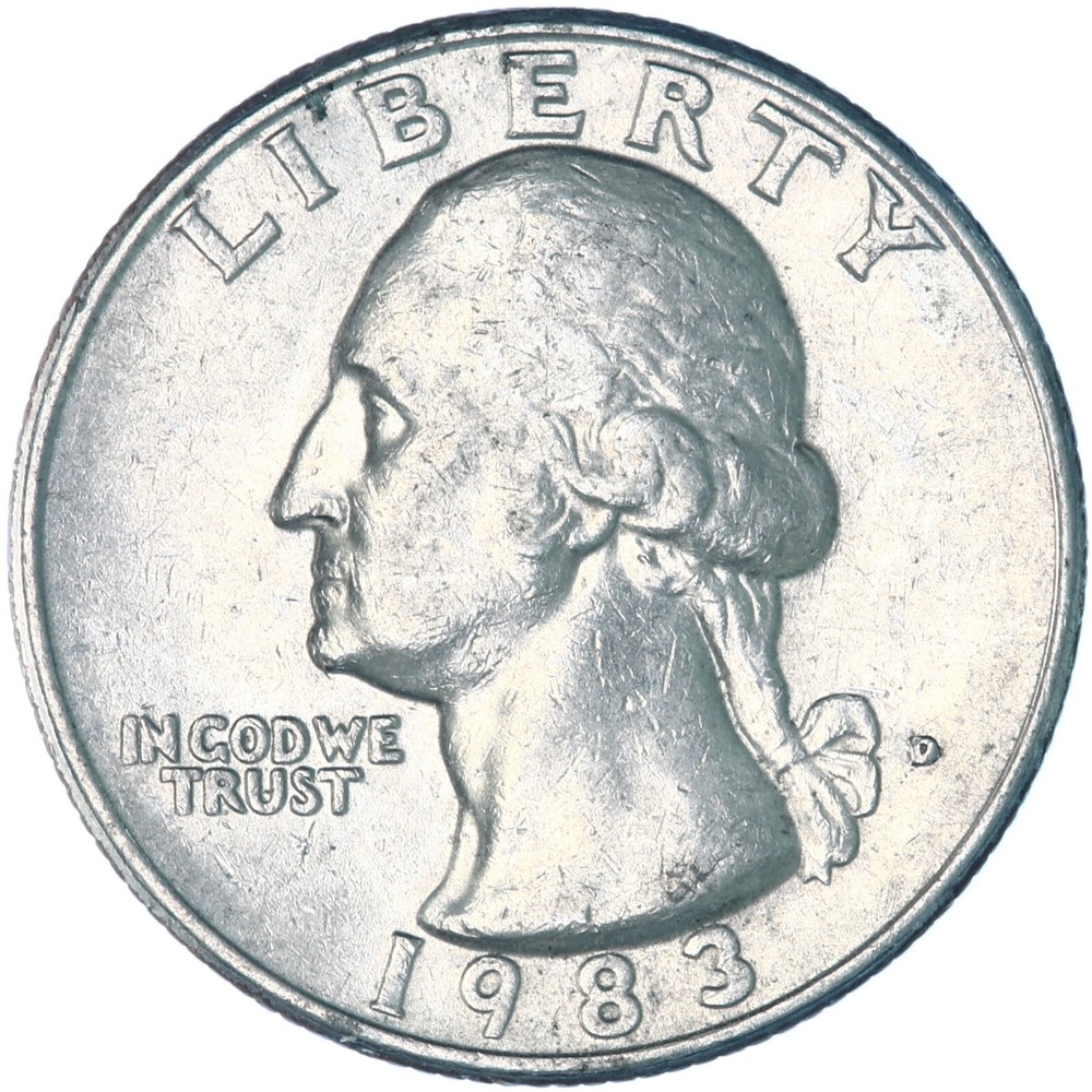 1983 D Washington Quarter Extra Fine XF