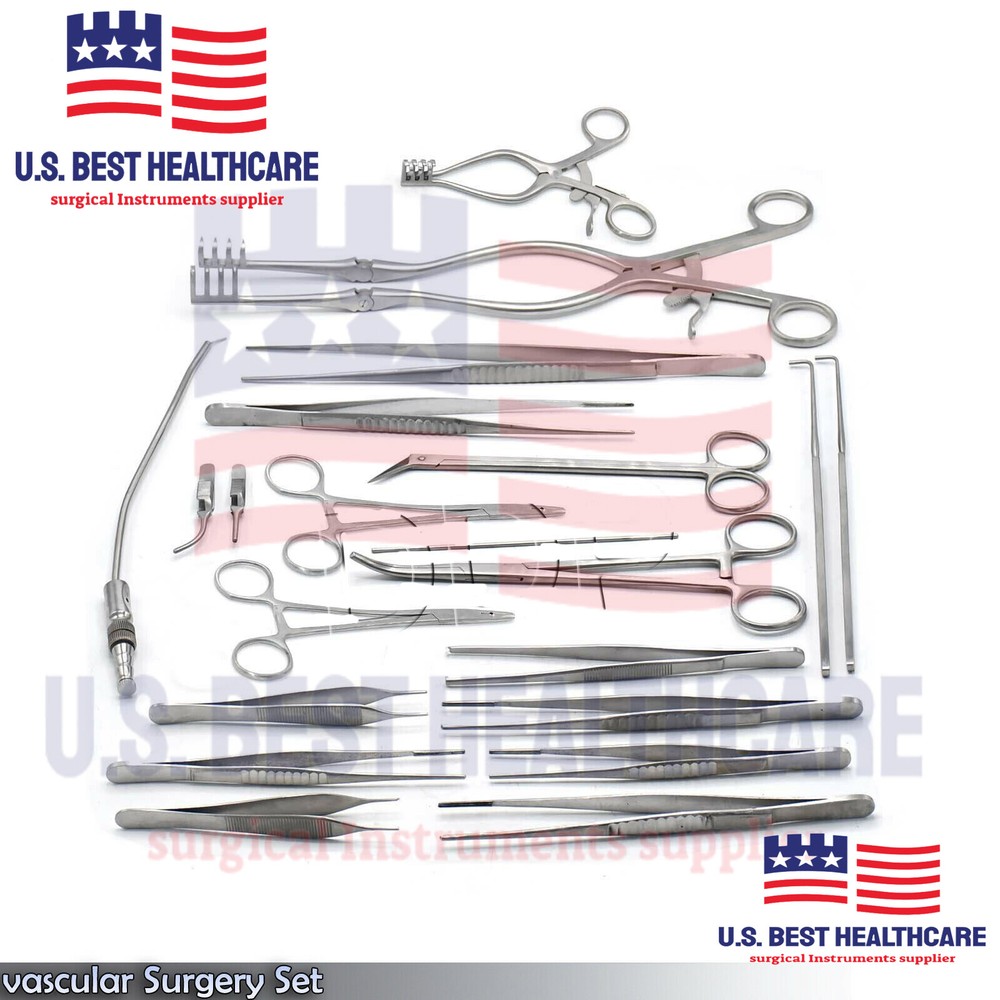 52 Pieces Vascular Surgery Surgical Instruments Set