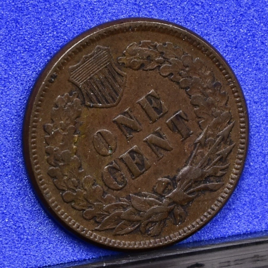 1874 Indian Cent - V Ch VF (#57416-L)