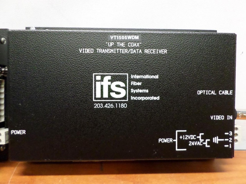 IFS VT1505WDM Video Transmitter & Data Receiver