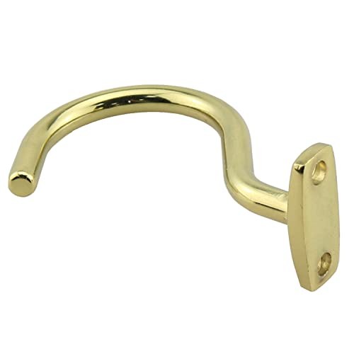 Snooker Billiard Table Solid Brass Board Cue Hook (with 2 Mounting Screws)