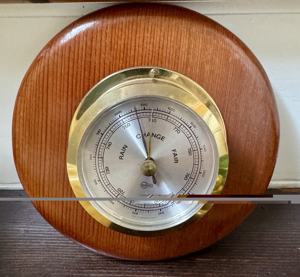 BARIGO Western Germany Compensated Brass Barometer 6” Working